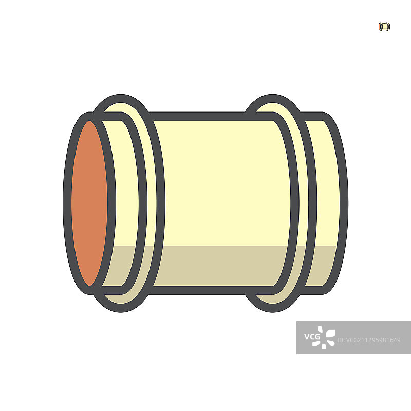 风管管道图标设计，64x64像素完美图片素材