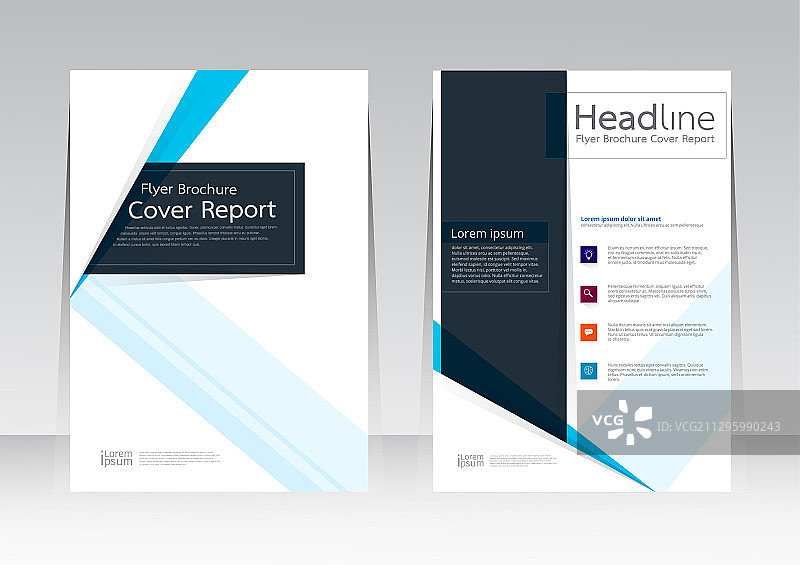 A4商务报告设计模板图片素材