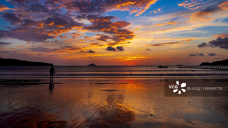 衢山岛日出图片素材