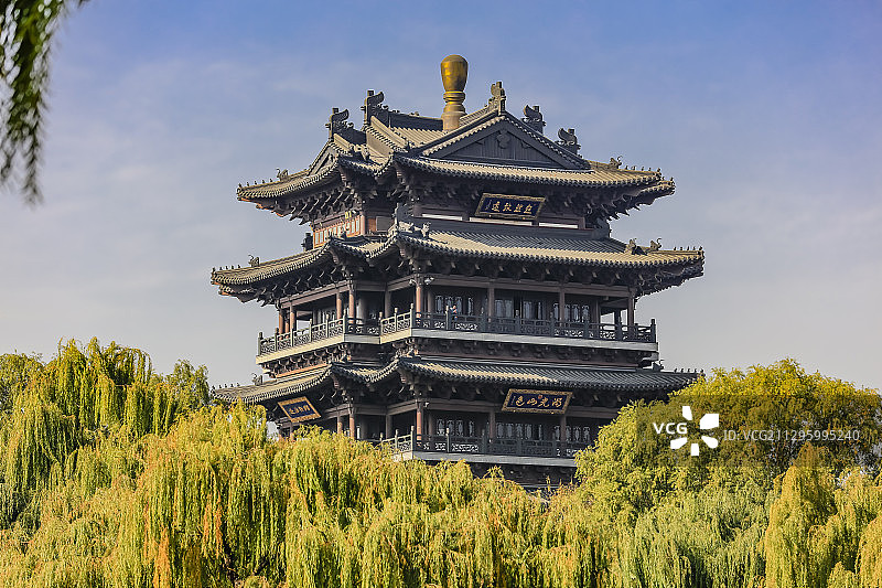 济南大明湖超然楼图片素材