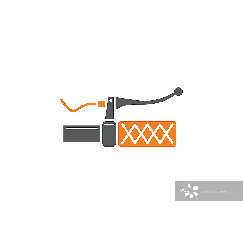 背景上的自行车相关图标，用于图形设计图片素材