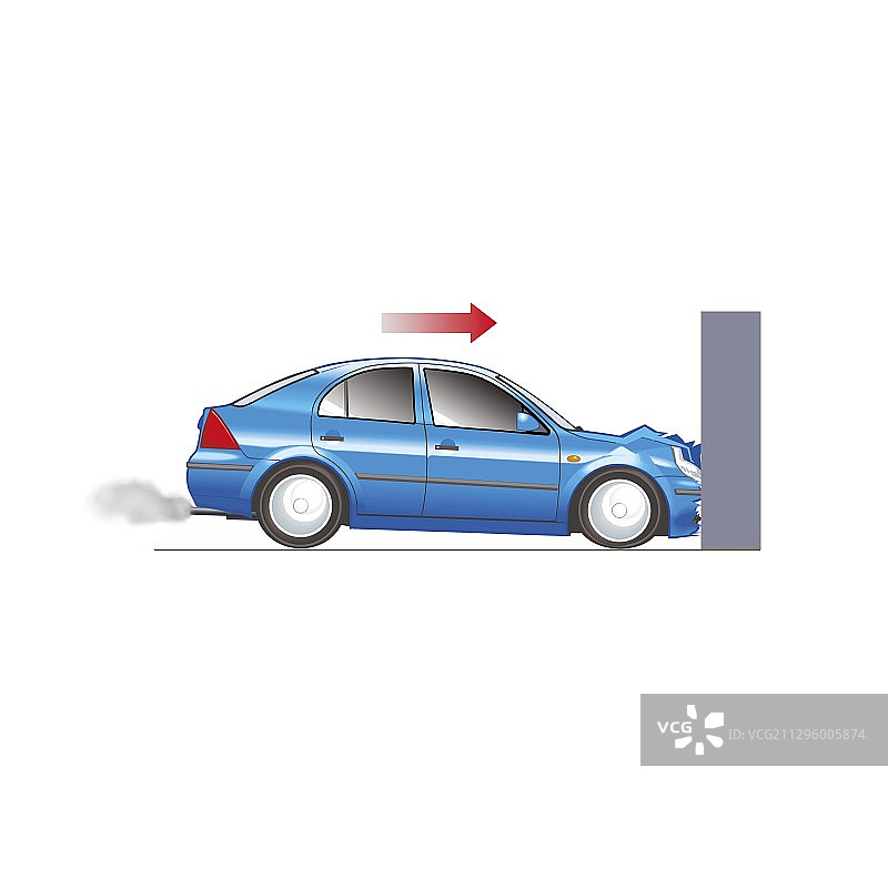 车祸插图图片素材