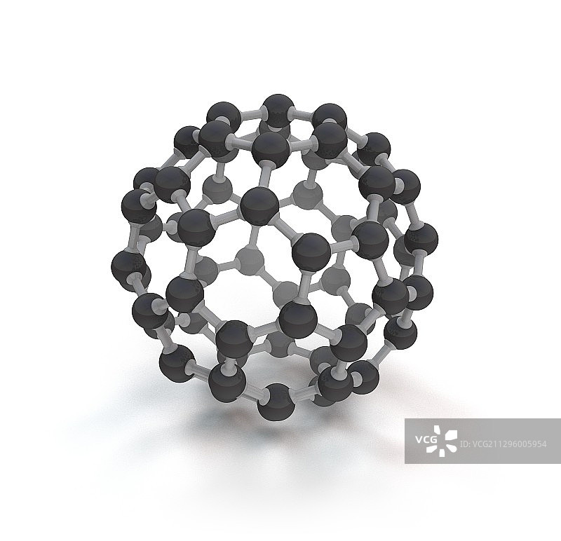 富勒烯分子(C60)图图片素材