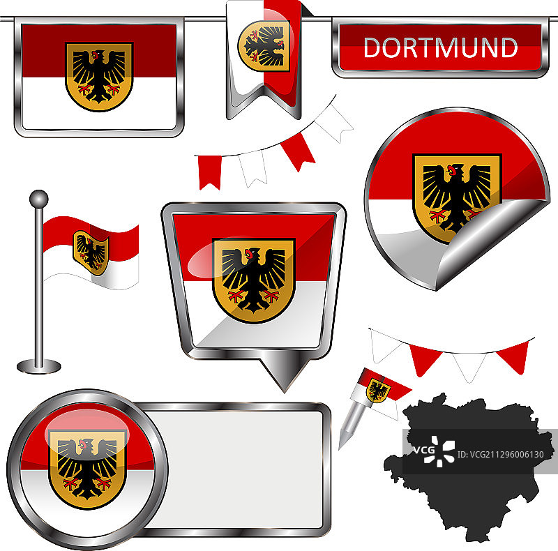 德国多特蒙德旗帜图片素材