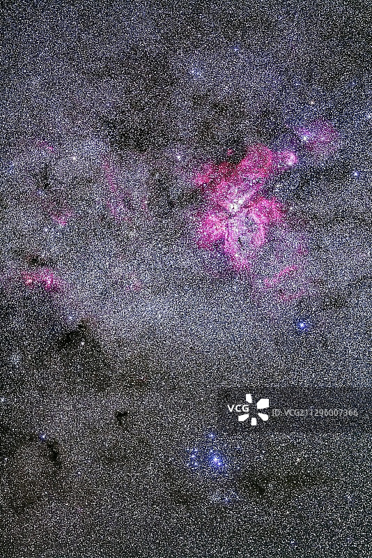 船底座星云和南方昴星团图片素材