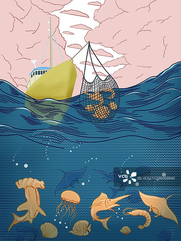 海洋保护系列图片素材