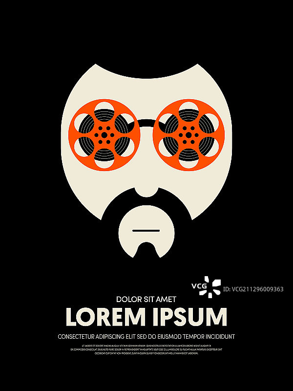 电影抽象复古风格图片素材