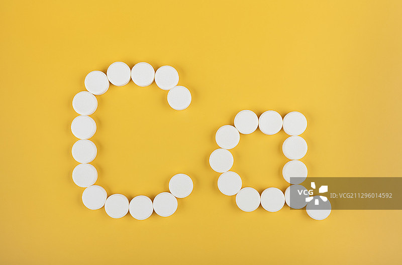 奶贝奶片组成钙元素Ca图片素材