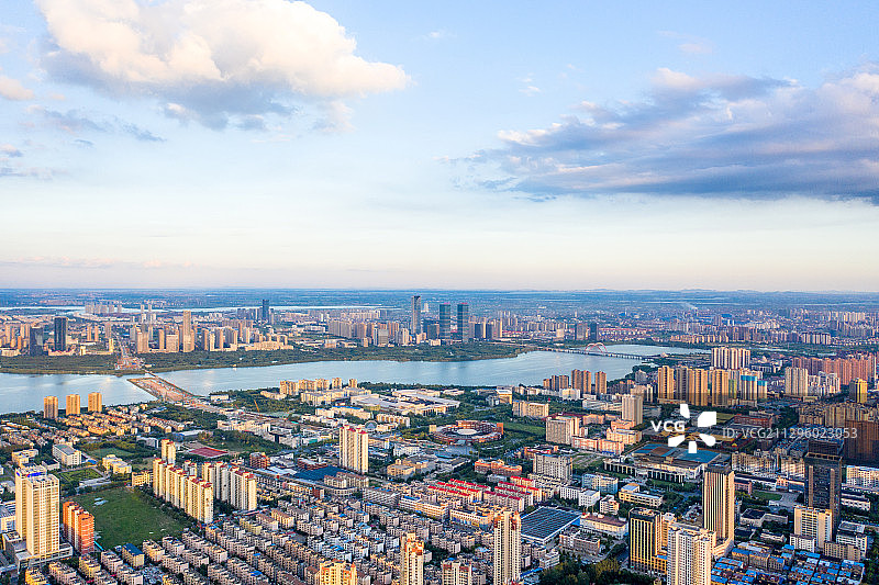 南昌青山湖航拍图片素材