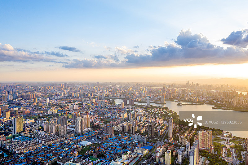 南昌青山湖航拍图片素材