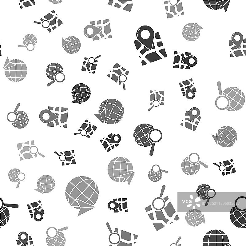 带位置标记的折叠地图图片素材