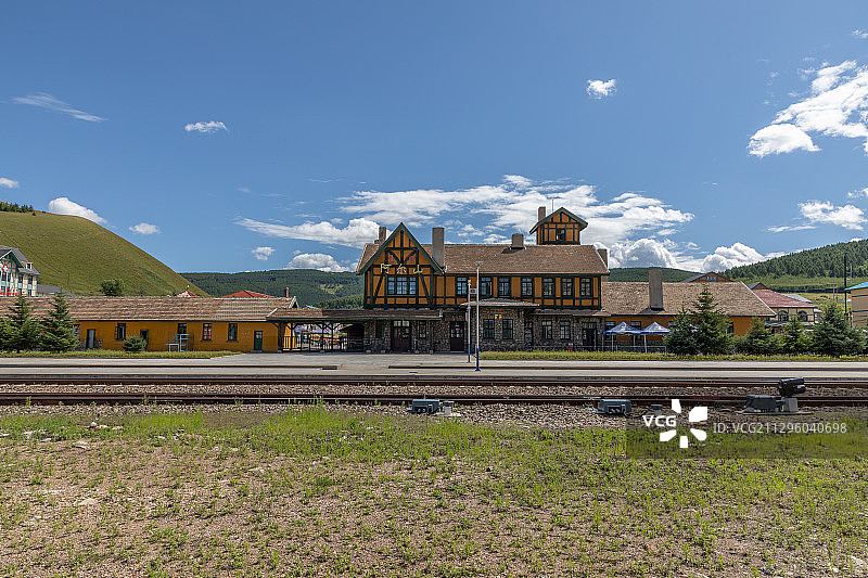 内蒙古阿尔山火车站图片素材