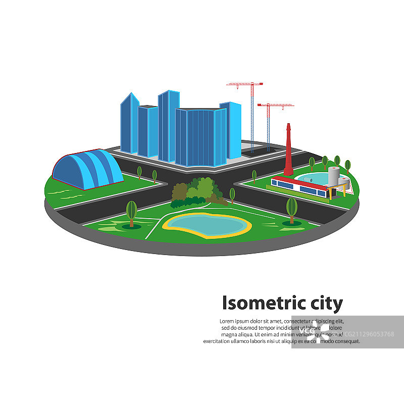 2.5D大城市图片素材