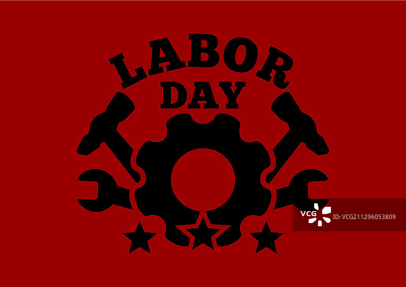 劳动节标志映衬色背景图片素材