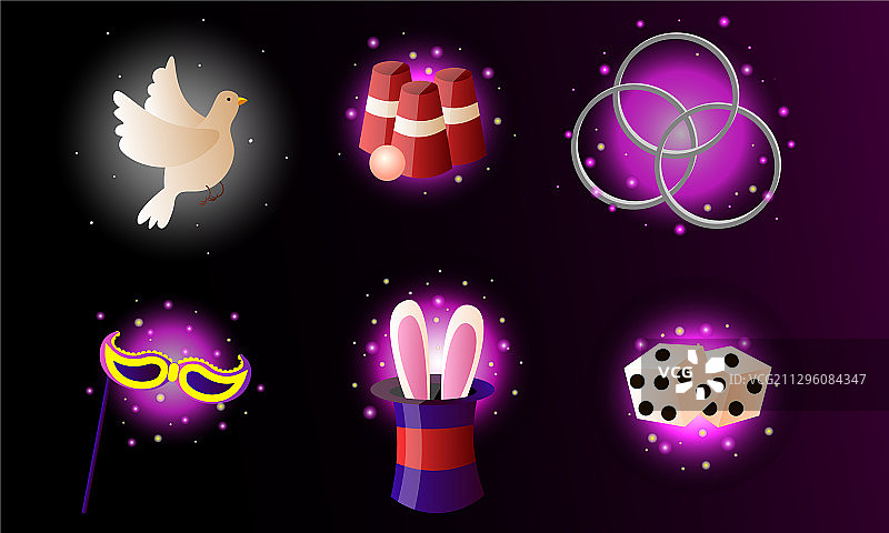 卡通魔法道具素材图片素材