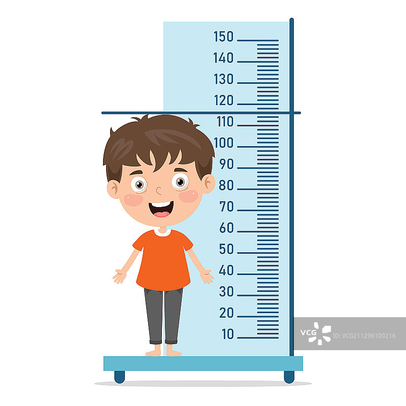 儿童身高测量图片素材