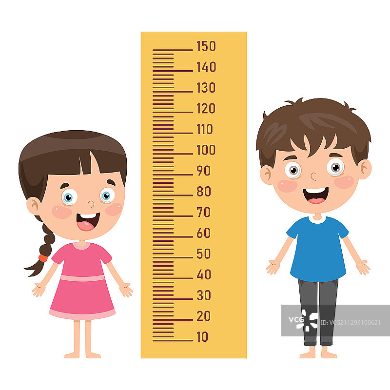 儿童身高测量图片素材