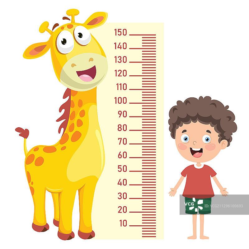 儿童身高测量图片素材
