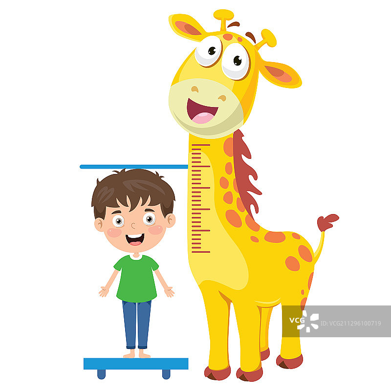 儿童身高测量图片素材