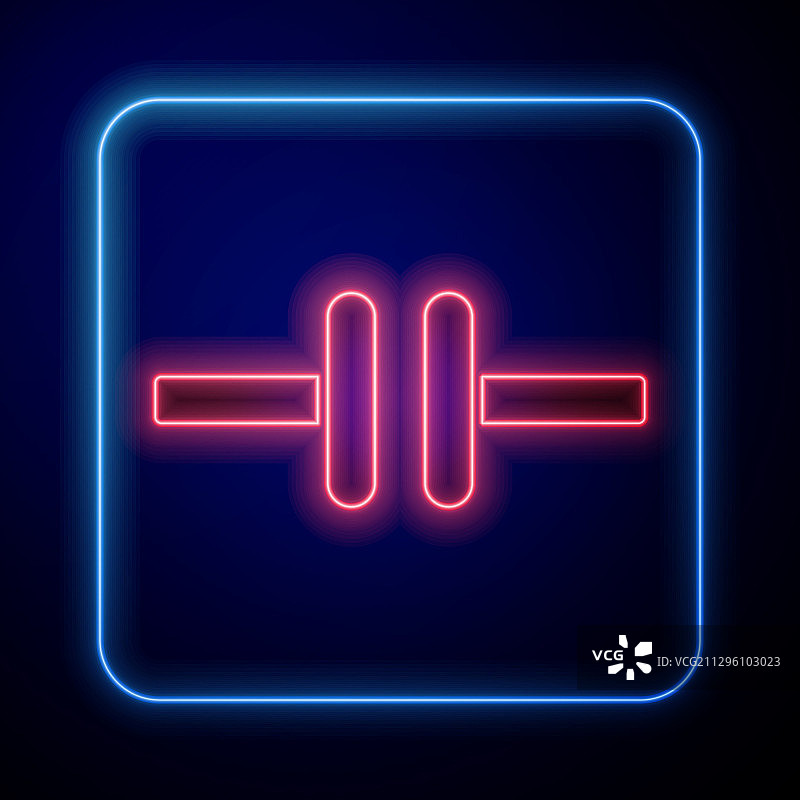 隔离的发光霓虹灯电路图图标图片素材