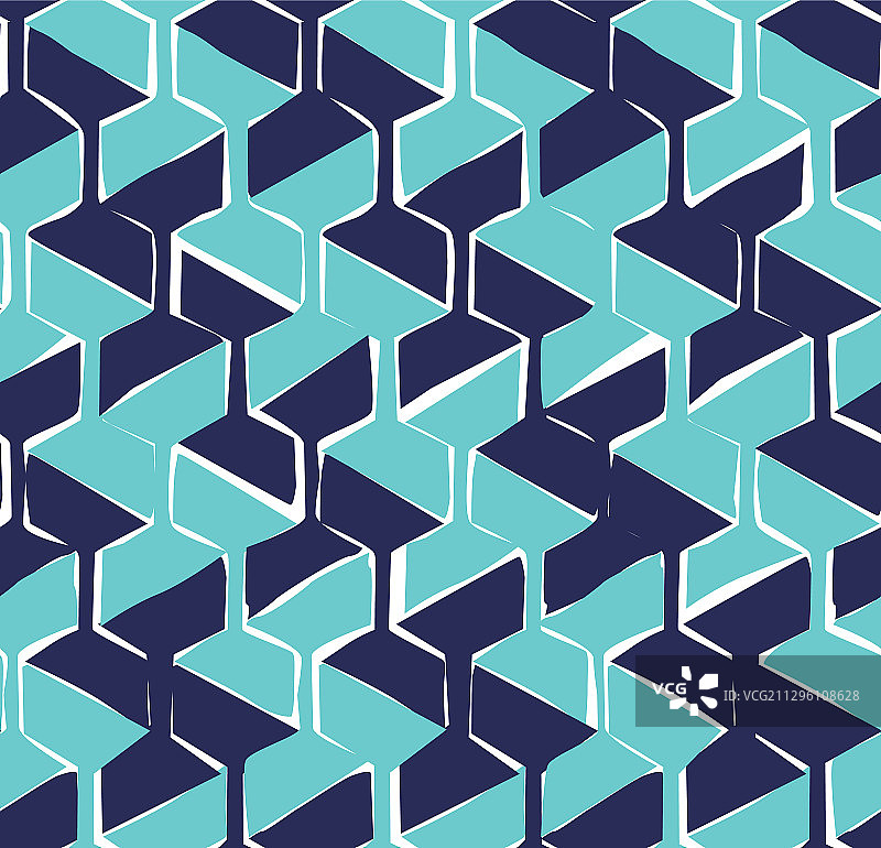 六边形编织形状无缝图案图片素材