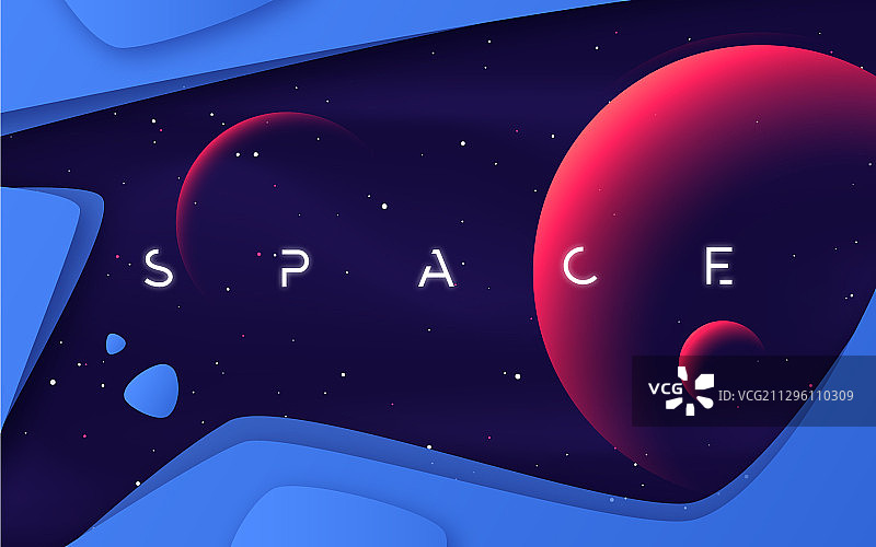 外太空主题背景图片素材