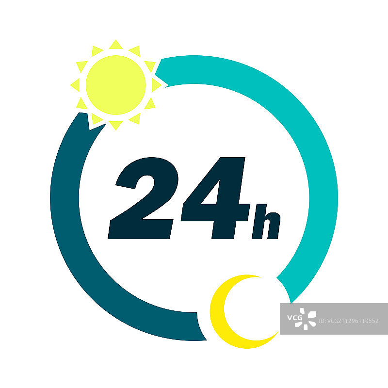 24小时日夜服务图标图片素材