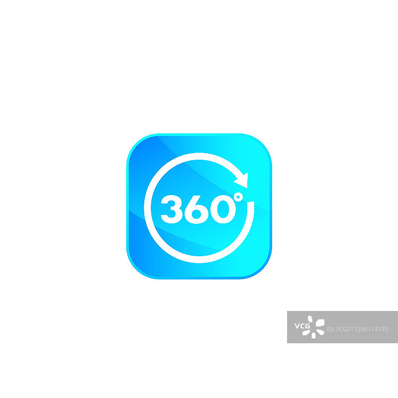 带有箭头的360图标图片素材