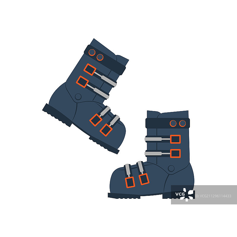 冬季登山靴图标图片素材