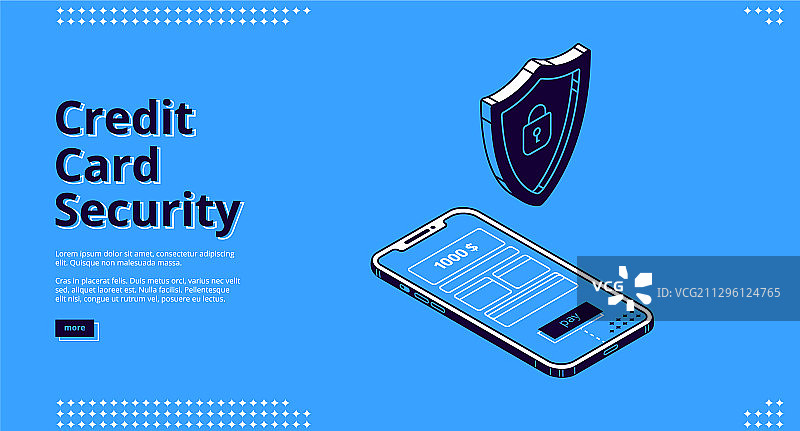 信用卡安全网络banner：手机与机器人图片素材
