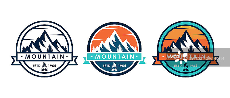 山峰Logo山峰徽章设计合集图片素材