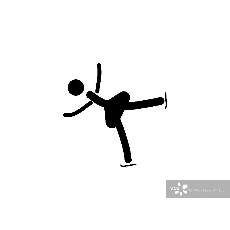 女子单人花样滑冰图片素材