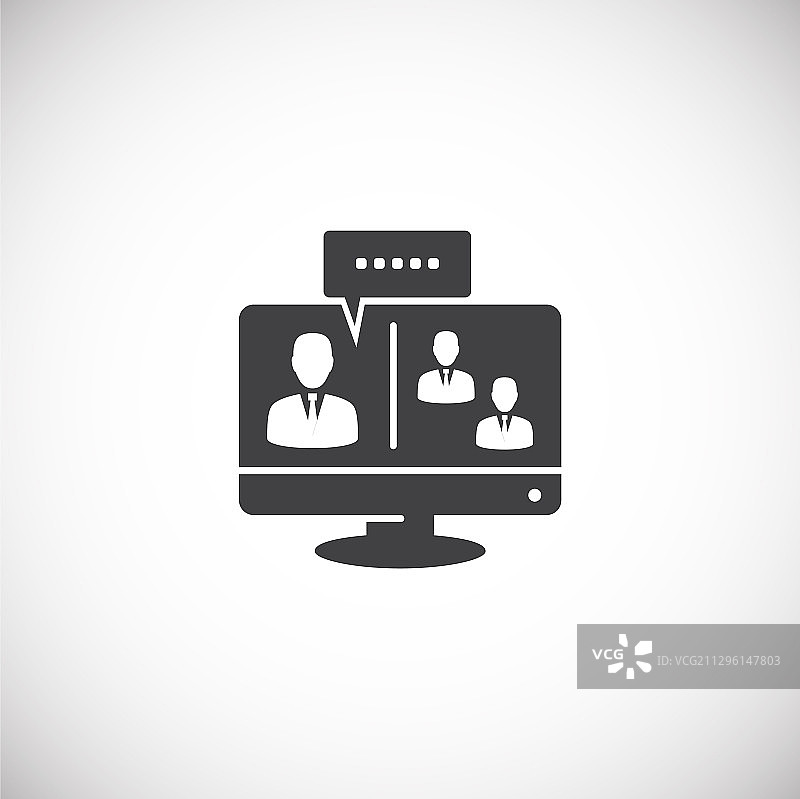 商人和电脑相关图标图片素材