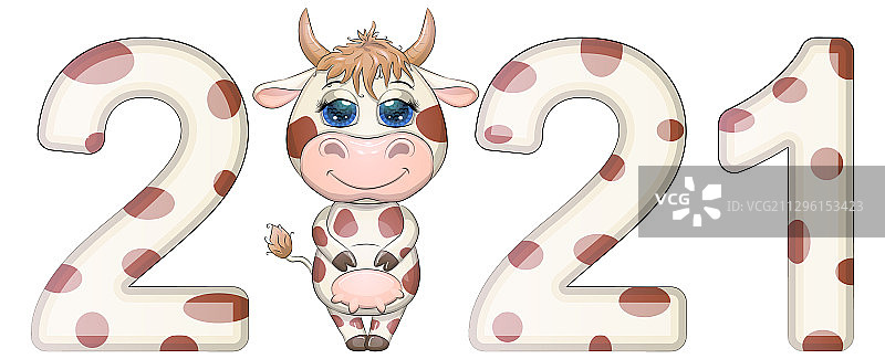 2021中国新年金属牛生肖banner图片素材