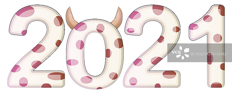 2021中国新年金属牛生肖banner图片素材