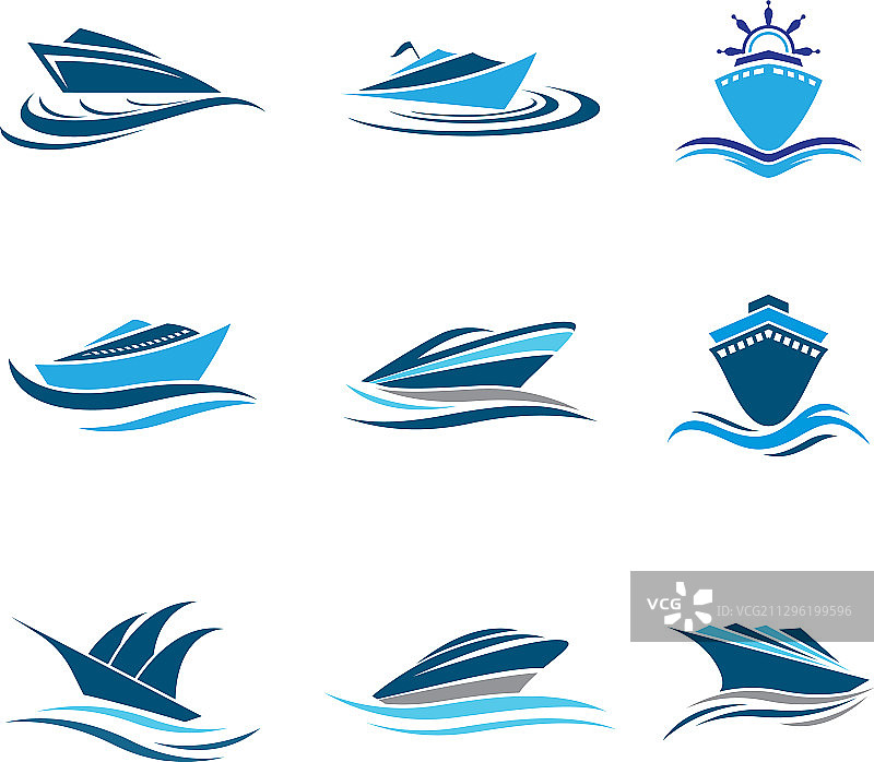 邮轮图标符号图片素材