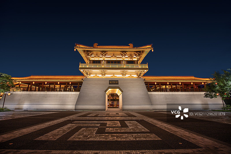 龙门古街古建筑图片素材