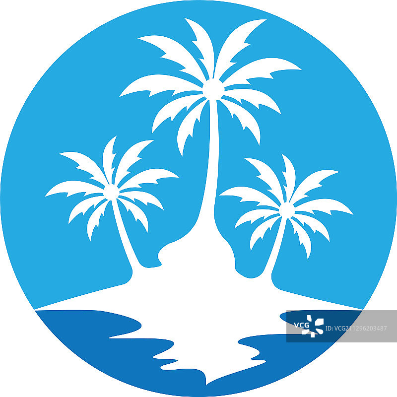 棕榈树夏季图标图片素材