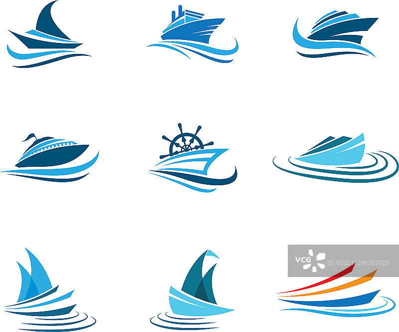 邮轮图标符号图片素材