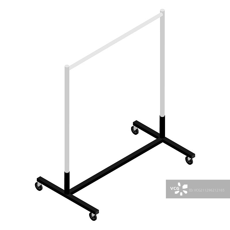 空衣柜置物架2.5D视图图片素材