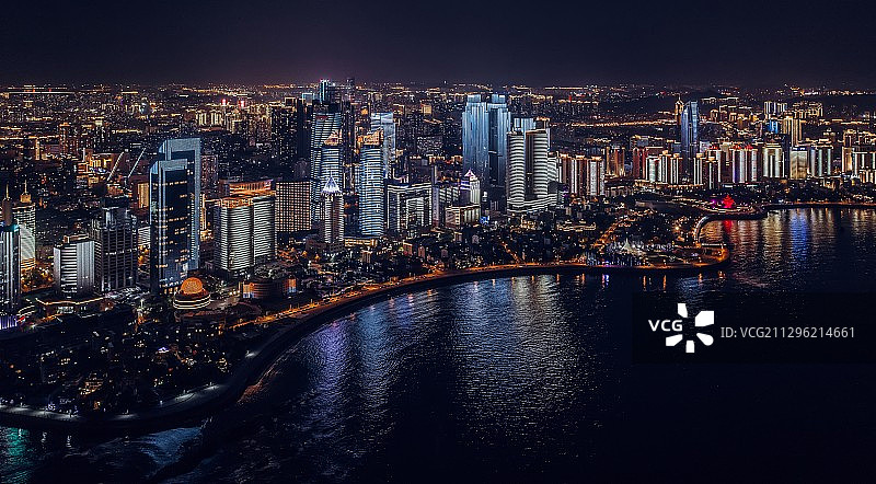 城市灯光夜景图片素材