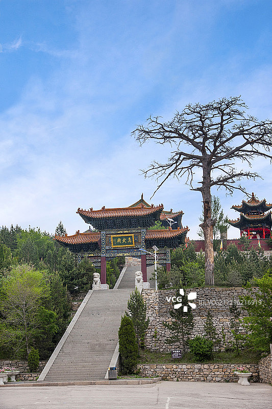 北岳恒山真武庙牌坊图片素材