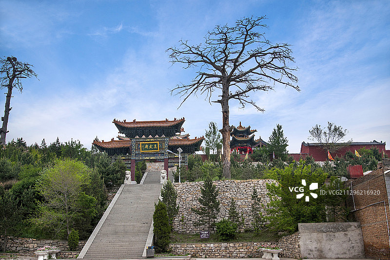 北岳恒山真武庙牌坊图片素材