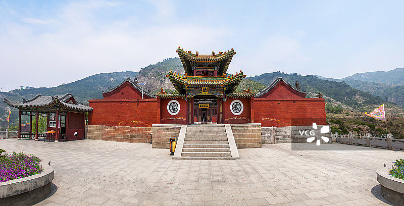 北岳恒山真武庙寺院广场图片素材
