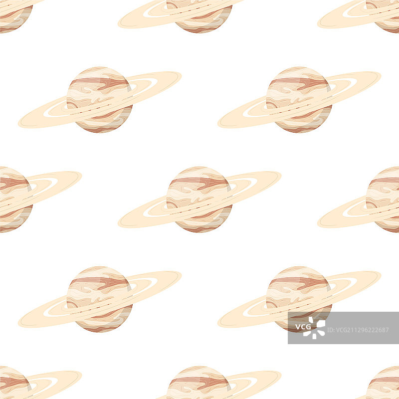 白色背景下的土星图片素材