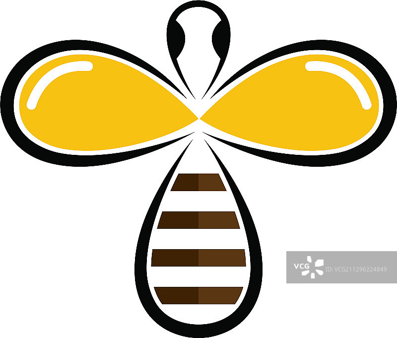 自然蜜蜂蜂蜜logo图片素材