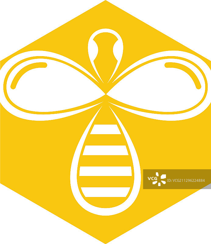 自然蜜蜂蜂蜜logo图片素材