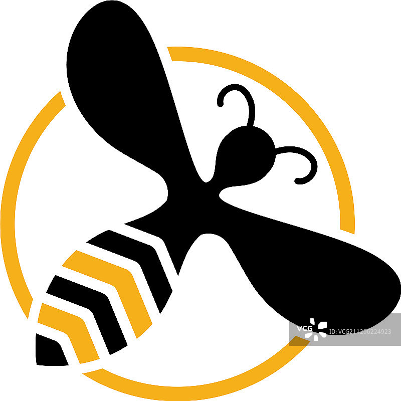 自然蜜蜂蜂蜜logo图片素材