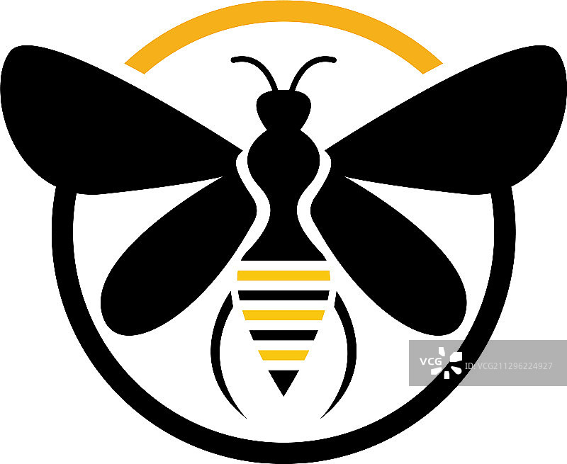 自然蜜蜂蜂蜜logo图片素材