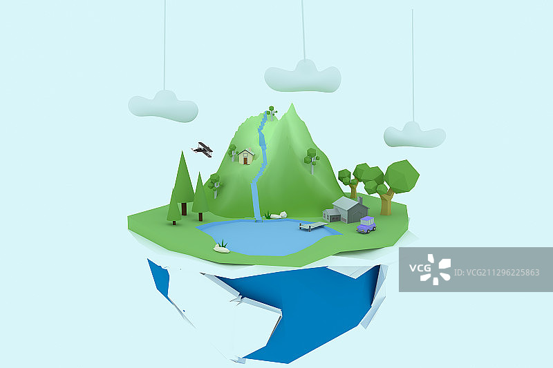 3D独特创意背景图片素材